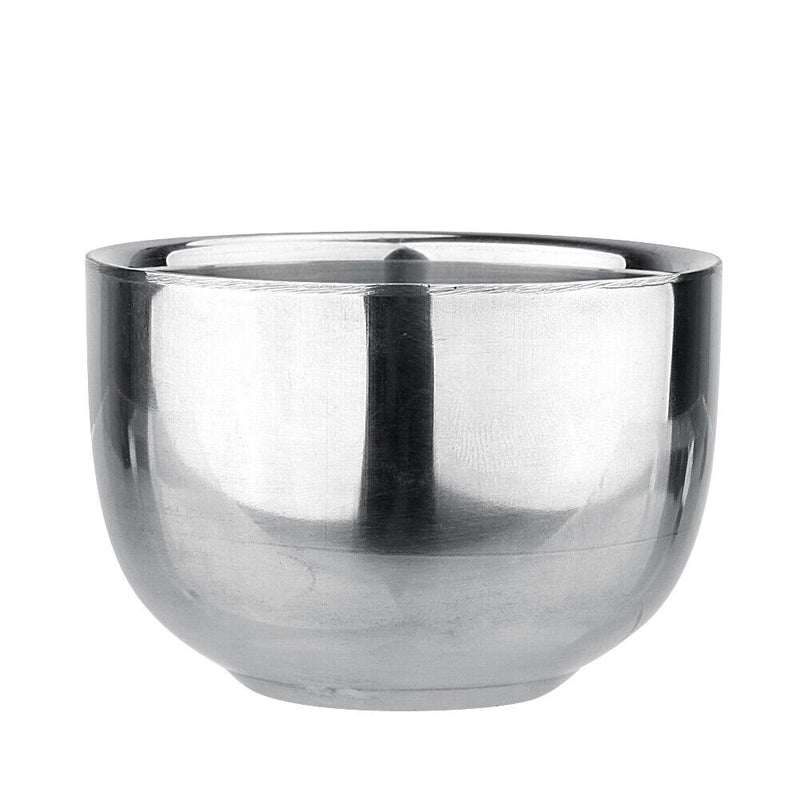 Double Layer Soap Cup Heat Insulation Smooth Shaving Mug Bowl (120ML)