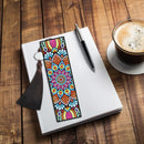 2pcs DIY Diamond Painting Leather Bookmark Mandala Tassel Crafts (FQY041)