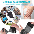 Self Adhesive Elastic Bandage Sports Wrist Protector Tape (Black 10cmx4.5m)