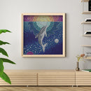 5D DIY Full Special Shaped Drill Diamond Painting Dolphin Animal for Decor Newly