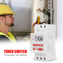 TM919B-4 30A Din Rail Weekly Programmable Digital Timer Relay Switch (12V) Newly