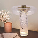 Lighting Office Bedroom Transparent Glass Ball Modern Lampshade Table Lamp