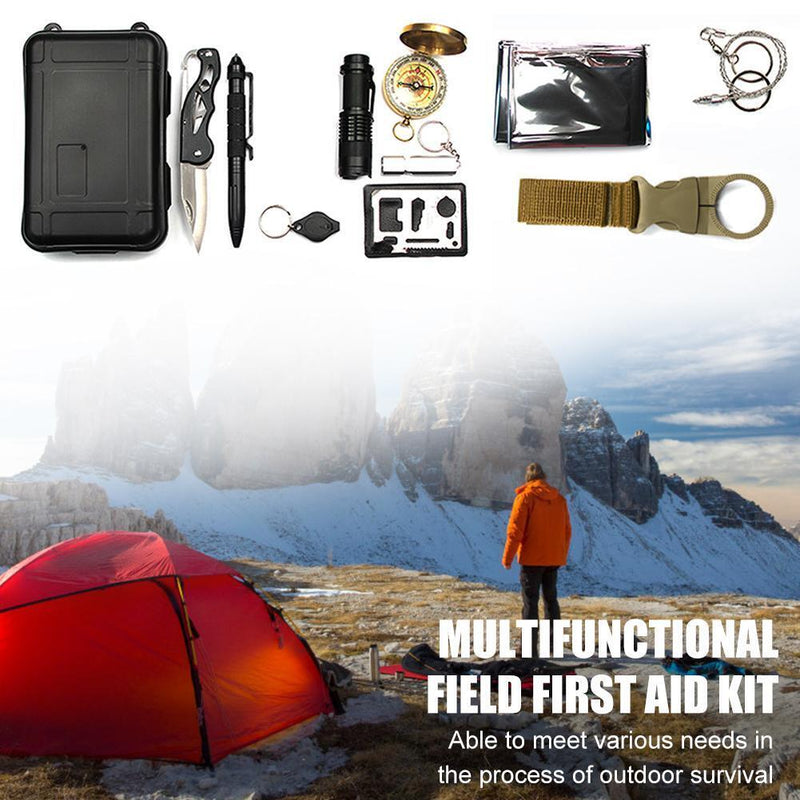 11 in 1 Outdoor Survival Set EDC Emergency First Aid Multiple Tools for Camping