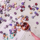 100pcs Octagon Sealing Wax Beads Seal Stamp Wax Tablet Pill Craft (Purple) Newly