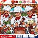 Three Chefs Canvas Paint By Numbers Oil Hand Painted Drawing Kit Home Decor
