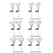 Creative Solar Lamp Convenient Use Yard Decor for Outdoor (Warm Light+6LED)