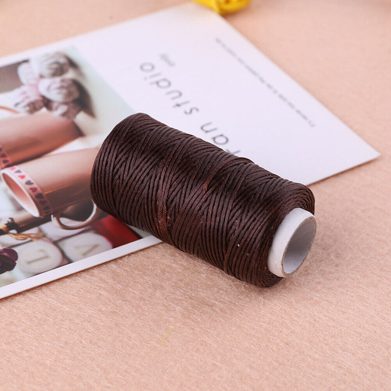 150D 50m Wax Line DIY Handmade Wear-Proof Leather Sewing Flat Wax Thread(4)