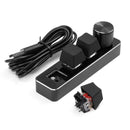 USB RGB Copy Paste Keyboard 3 Keys 1 Knob Programmable Custom Keypad for De