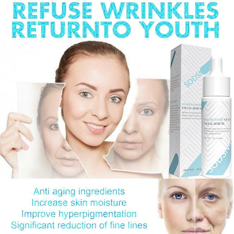 Niacinamide Yeast Facial Serum Moisturizing Anti-drying Nourishing Lifting Firmi