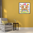 5D DIY Diamond Painting Full Round Drill Rainbow Cartoon Bear Picture Wall Decor