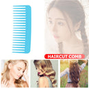 Smooth Comb Portable Wide Tooth Hairdressing Comb Flat Comb (Sky Blue) Newly