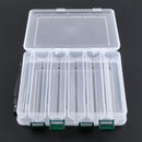 Double Sided 5+5 Compartment High Strength Clear Plastic Fishing Bo