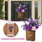 Lavender Basket Wreath Cottage Artificial Spring-Summer  Wreath Day Gift