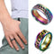 Wedding Party Stainless Rotatable Chain Ring Titanium Steel Spinner Band Rings