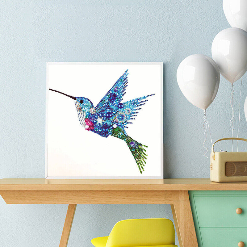 5D Partial Special Shaped Diamond Painting Hummingbird Poster Kit (UP256)