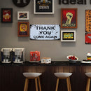 Wall Mounted Warning Metal Signs Retro Pub Bar Door Hanging Rectangle Iron Sheet