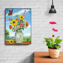 5D Diamond Painting Kit Vase Flower Full Round Drill Rhinestone DIY Wall Cr