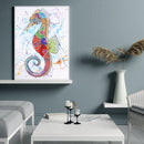 Part DIY Special Shaped Picture Kit Diamond Hippocampus Drill Art 5D Painting
