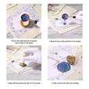 #A Round Mushroom Sealing Wax Stamp Head Fire Paint for Wedding Invitations Card