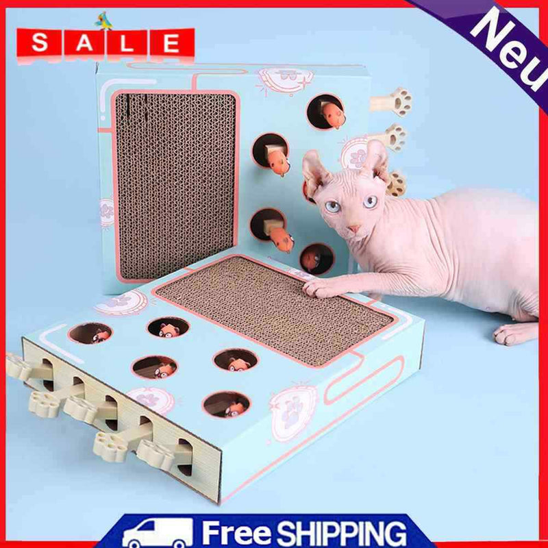 3"" 1 Cat Agility Toys for Indoor Kitten Plastic Whack A Mole Game Pet Products