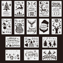 Decorative Merry Christmas Scrapbooking Layering Stencils Painting Template