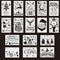 Decorative Merry Christmas Scrapbooking Layering Stencils Painting Template