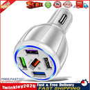 5USB QC3.0 Car Charger 3.1A Multi Ports Phone Fast Quick Charging (White) Newly