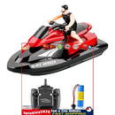 2.4G Waterproof 20km/h RC Boat High Speed Remote Control Motorboat (Red A) Newly