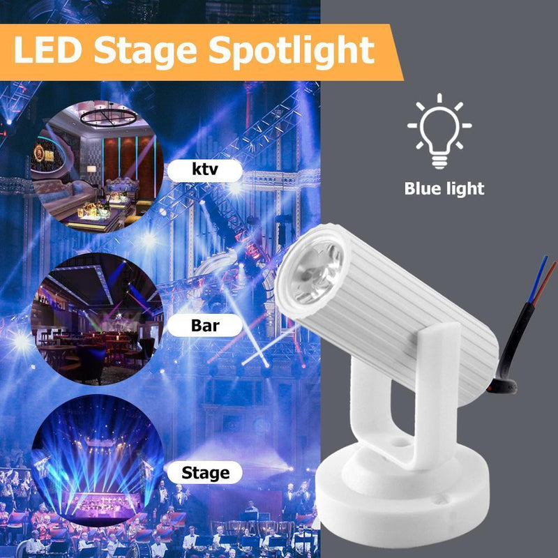 5pcs LED Lamp Disco Bar KTV Club Party Spot Stage Spotlight (Blue)