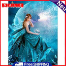 Full Cross Stitch 11CT Cotton Thread DIY Moonlight Girl Counted Embroidery Kits