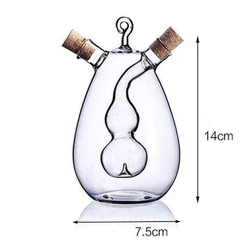 Kitchen Glass Oil Bottle Multi purpose Oil and Vinegar SALE Cruet 2 L6C0 V4T4