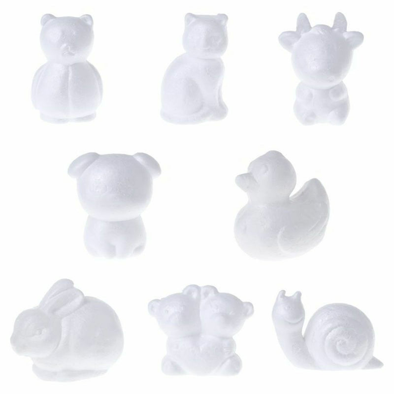 Decoration Party Supplies White Polystyrene Styrofoam Foam Balls Animals Shape