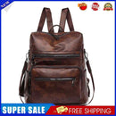 #A Unisex Backpack Waterproof Leather Large Capacity Travel Anti Theft Rucksacks