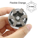 3/8 Adjustable Hex Universal Socket Adapter Spanner Ratchet Wrench Head Sle