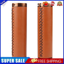 2x Bicycle Handlebar Cover Retro Soft PU Road Bike Lock Handle Grip (Brown)