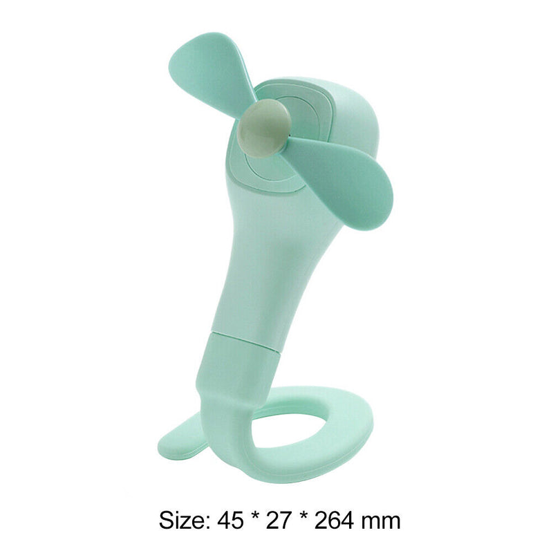 Mini Wearable Wrist Fan Rechargeable Battery Operated Personal Fan (Green)