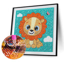 DIY Diamond Painting Full Round Crystal Drill Animal Decor for Kids (DX053)