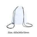 Outdoor Sports Waterproof Drawstring Backpacks Storage Knapsack (White)