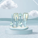 Milk Bottle Drain Rack Bottle Drying Stand Infant Jar Washing Drying (Blue)