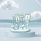 Milk Bottle Drain Rack Bottle Drying Stand Infant Jar Washing Drying (Blue)