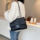 Casual Large Capacity Totes PU Leather Women Handbag Flap Shoulder Crossbody Bag