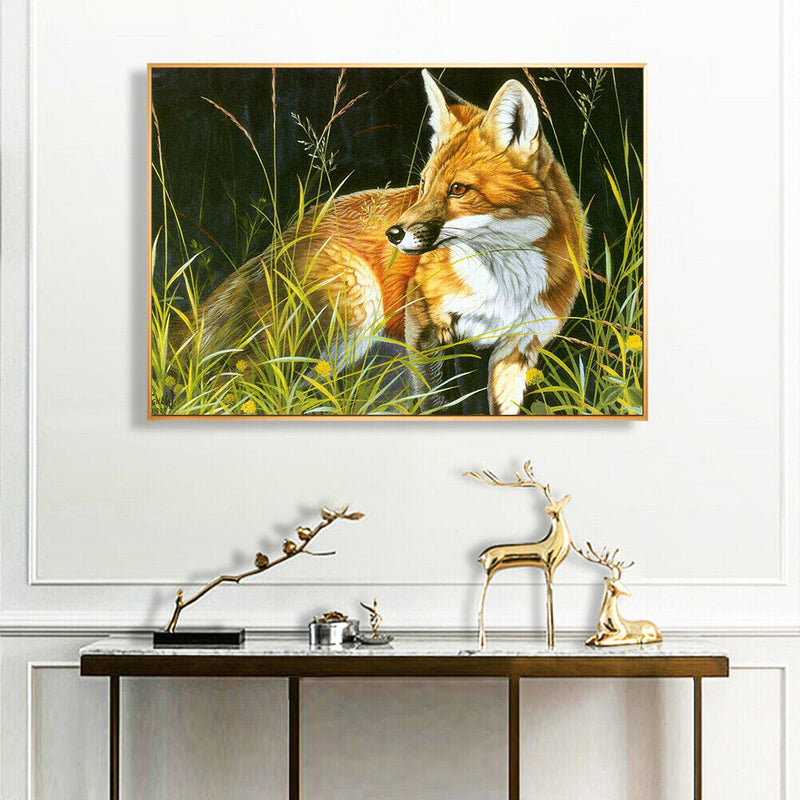 Bushes Animals Oil Paint By Numbers Kit DIY Frameless Drawing for Adults Home