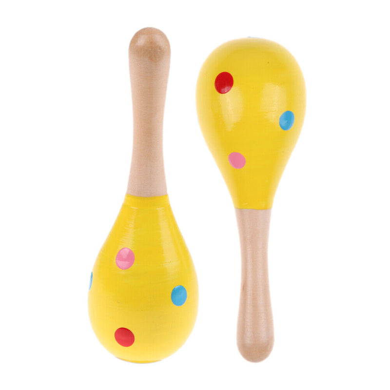 Baby Kids Sound Music Gift Toddler Rattle Musical Wooden Colorful Toys Newly