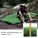 Waterproof Sleep Inflatable Mattress Camp Double Air Cushion (Army Green)