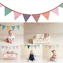 12 Flags 3.2M Striped Cotton Fabric Flag Banner Bunting Pennant Wedding