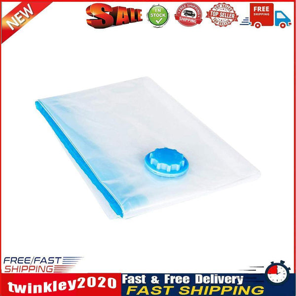 Vacuum Storage Bag Clothes Quilt Seal Compressed Home Organizer (80x100cm) Newly