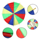 2M 8Handles Kids Kid Game Rainbow Parachute Outdoor Game Exercise Sport Sp