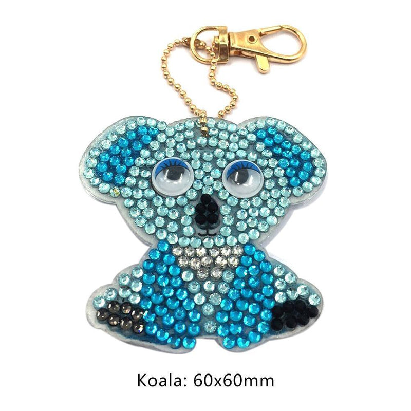 1pcs DIY Keychain Hand Made Diamond Painting Full Drill Pendant (Koala) Newly