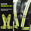Reflective Straps Vest Protective Clothing for Traffic Night Work Running Cycing