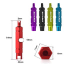 Bike Valve Core Tool Double Head Presta American Valve Core Wrench (Purple)